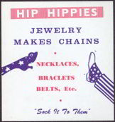#SIGN060 - Hip Hippies Sock it to Them Vending Machine Sign