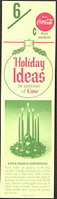 #CC129- Coca Cola 60s Christmas Carton Insert