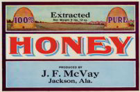 #ZLCA077 - Huge McVay Honey Can Label