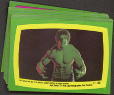 #ZZA125 - Complete 22 Card Incredible Hulk Sticker Set