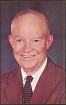 #PL198 - Oversize Dwight Eisenhower Postcard