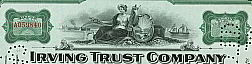 #ZZCE017 - Irving Trust Company Stock Certificate