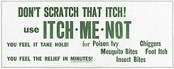 #SIGN053 - Paper Itch Me Not Store Sign