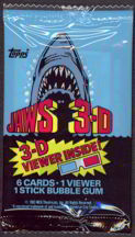 #ZZA166 - Pack of Jaws3-D Trading Cards with Viewer