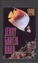 #MUSIC474 - 1990 Jerry Garcia Band Laminated Backstage Pass from the 1990 Tour