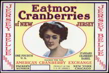 #ZLP064 - Jersey Belle 1/4 Barrel Cranberries Label