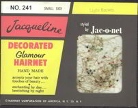 #CS180 - Unusual Jeweled Jac-O-Net Hair Net