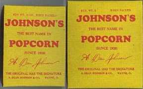 #PC006 - Pair of Johnson's  Popcorn Boxes