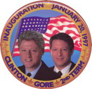 #PL169 - Clinton Gore Inauguration Pinback