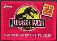 #ZZA053 - 1992 Jurassic Park Movie Topps Series 1 Card Pack