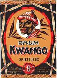 #ZLW010 - Group of 4 Kwango Rum Labels