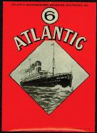 #LB016 - Broom Label Picturing the SS Atlantic