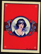 #LB017 - Group of 4 Maid with Bandana Broom Labels