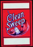 #LB018 - Clean Sweep Broom Label