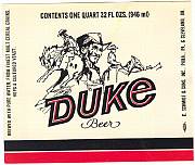 #ZLBE012 - Group of 10 Duke Beer Labels - John Wayne