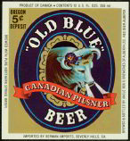 #ZLBE024 - Old Blue Canadian Pilsner Beer Label