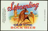 #ZLBE028 - Schoenling Old Time Bock Beer Label