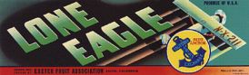 #ZLSG016 - Group of 4 Lone Eagle Grape Crate Labels