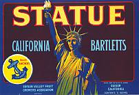 #LC056 - Statue California Batletts Label