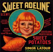 #ZLC063 - Sweet Adeline Sweet Potatoes Crate Label