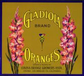#LC074 - Gladiola Oranges Crate Label