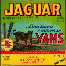 #ZLC085 - Jaguar Porto Rican Yam Label