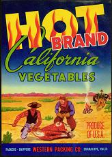 #LC08 - Hot Brand Vegetable Crate Label