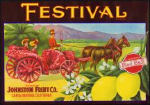 #ZLC091 - Festival Red Ball Lemon Crate Label