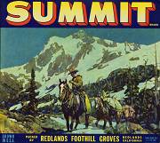 #LC099 - Summit Redlands Orange Crate Label