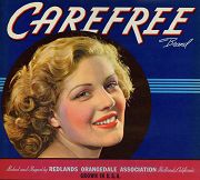 #ZLC104 - Carefree Orange Crate Label - Covergirl
