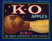 #ZLC106 - K-O Boxing Related Apple Crate Label