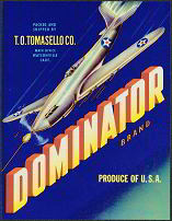 #ZLC121 - Dominator Brand Vegetable Crate Label