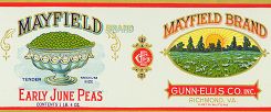 #LCA041 - Mayfield Early June Peas Can Label
