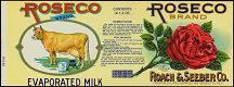 #ZLCA043 - Roseco Evaporated Milk Label