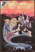 #MUSIC983 - 1990 Led Zeppelin Comic with Real Autograph from the Comic Writer