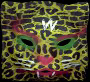 #HH092 - Gauze Leopard Halloween Mask