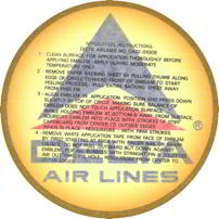 #CA071 - 6" Large Delta Airline Decal