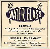#LP027 - Group of 5 Water Glass Labels