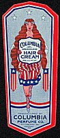 #LP033 - Patriotic Columbia Hair Cream Label
