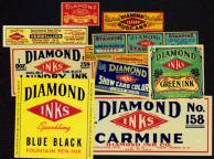 #ZBOT021 - Set of 10 Diamond Ink Labels