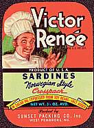 #ZLCA059 - Victor Renee Sardines Label