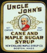 #LP042 - Early Uncle John's Cane and Maple Sugar Syrup Label