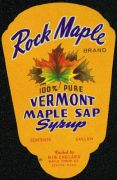 #ZBOT031 - Rock Maple Syrup Label