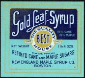 #ZBOT033 - Golden Leaf Syrup Label
