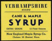 #ZBOT035 - Verhampshire Can and Maple Syrup Label