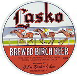 #ZLS072 - Large Lasko Brewed Birch Beer Label