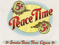 #LSC015 - Peace Time 5 Cent Cigar Label