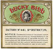 #ZLSC021 - LUCKY BILL (warning label) Outer Cigar Box Label