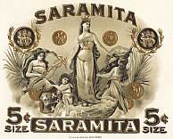 #LSC023 - Saramita Inner Cigar Box Label
