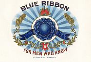 #LSC031 - Blue Ribbon Inner Cigar Label